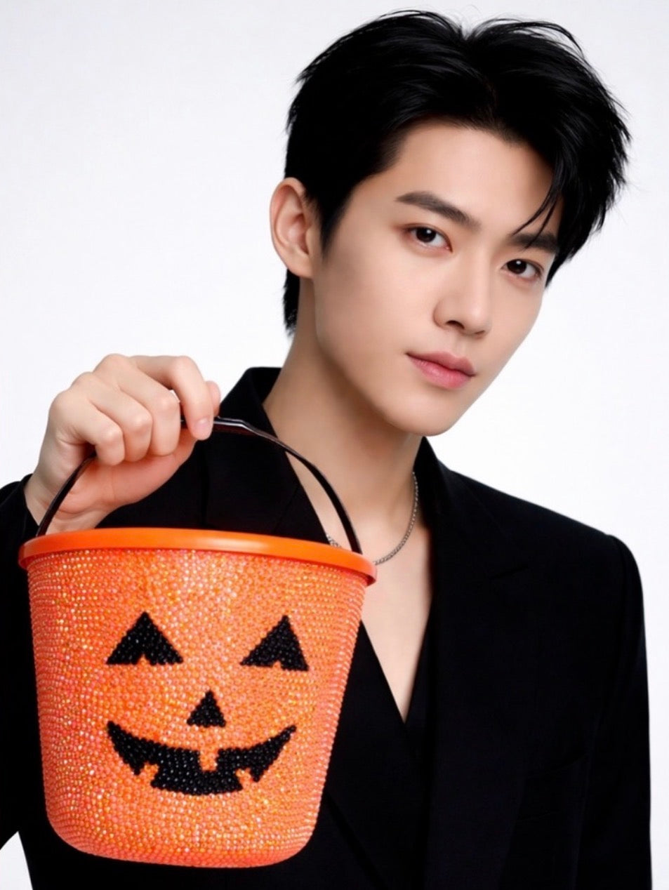 Seasonal Halloween Jack-O’-Lantern Pumpkin Bucket